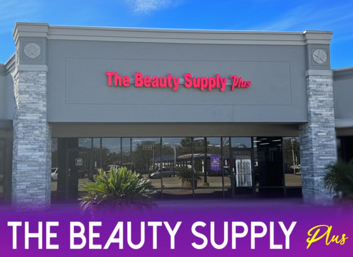  front of the Beauty Supply Plus Store